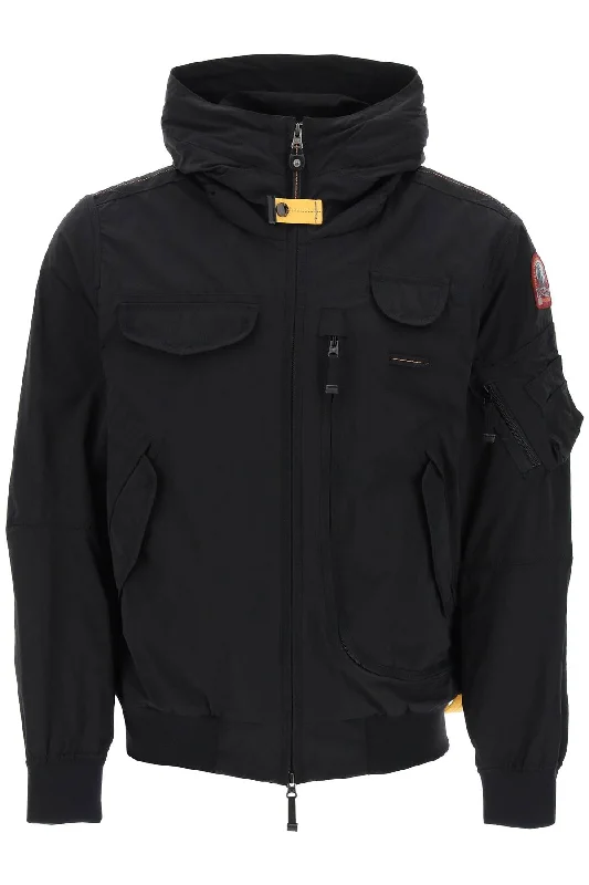 Men's Coats with Patchwork DesignsPARAJUMPERS gobi hooded bomber jacket