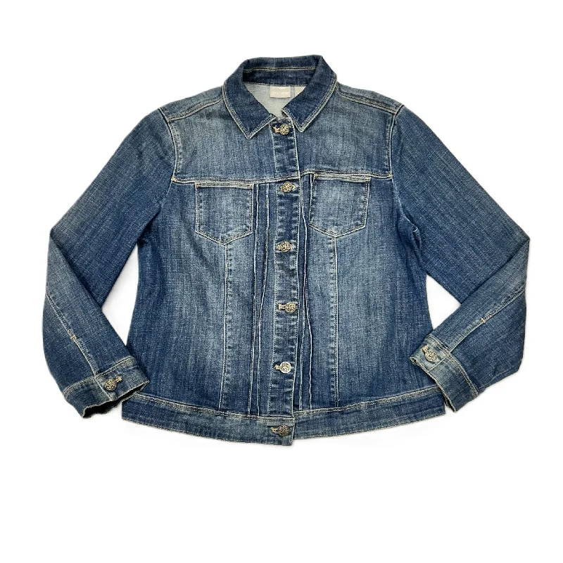 Men's Coats for SnowboardingJacket Denim By Chicos In Blue Denim, Size: Sp