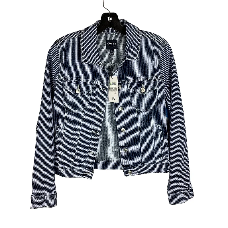 Men's Coats for Outdoor ActivitiesJacket Denim By Curve Appeal In Blue Denim, Size: S