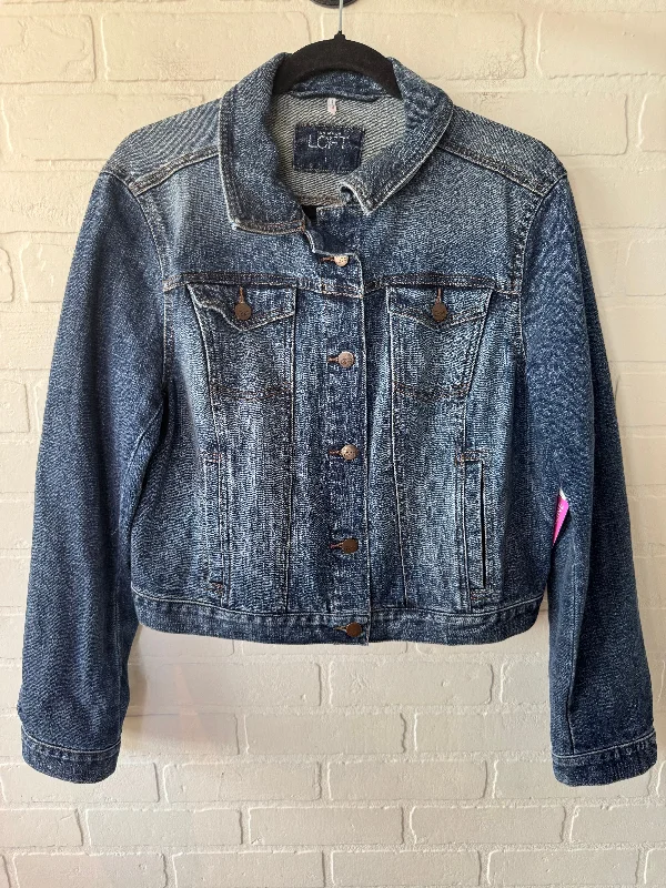 Men's Coats for AutumnJacket Denim By Loft In Blue Denim, Size: L