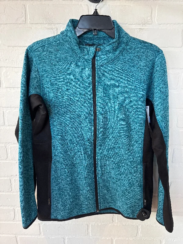 Lightweight Men's WindbreakersJacket Fleece By Marc New York In Black & Blue, Size: M Lightweight Men's WindbreakersJacket Fleece By Marc New York In Black & Blue, Size: M