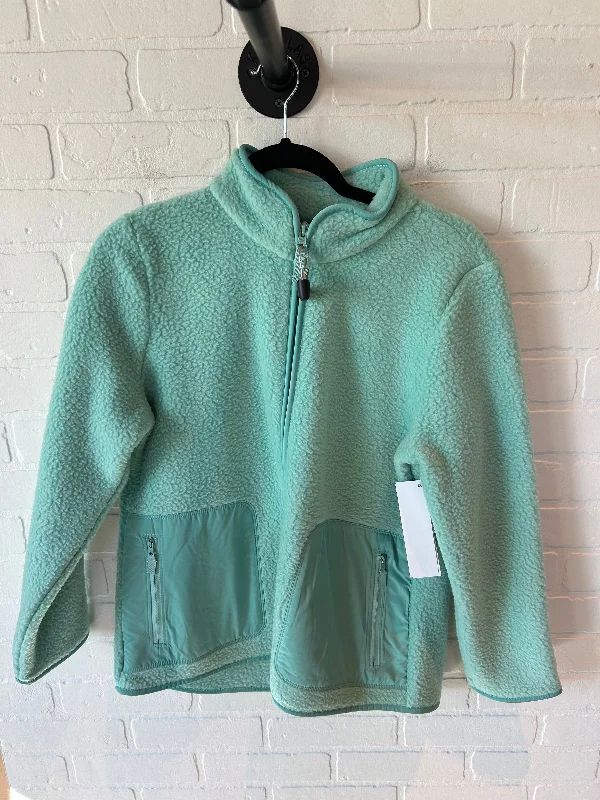 Comfortable Men's ParkasJacket Fleece By Talbots In Green, Size: Mp