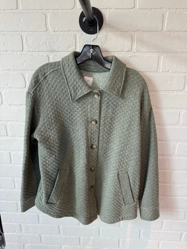 Men's Coats with Velcro ClosuresJacket Other By J. Jill In Green, Size: Mp