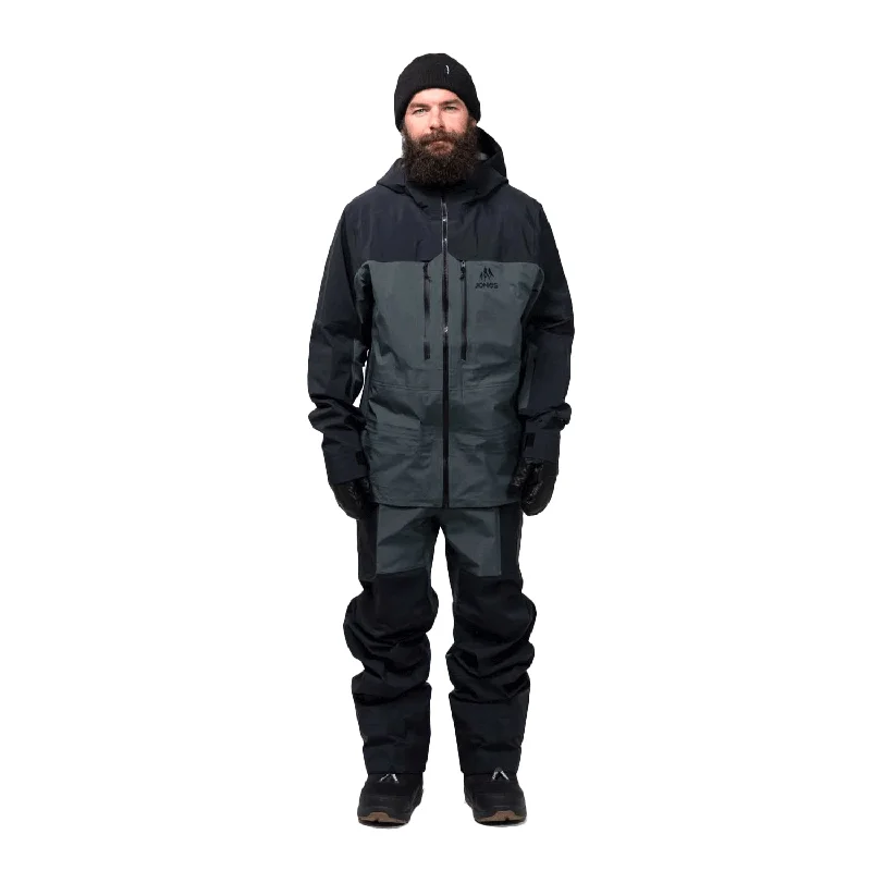 Unique Men's Flight JacketsJones Men's Shralpinist Reycled Gore-tex Pro Jacket 2024 Dawn Blue/Stealth Black