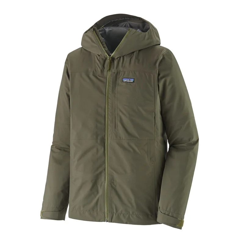 Men's Coats with LiningPatagonia 85140 Ms Boulder Fork Rain jacket