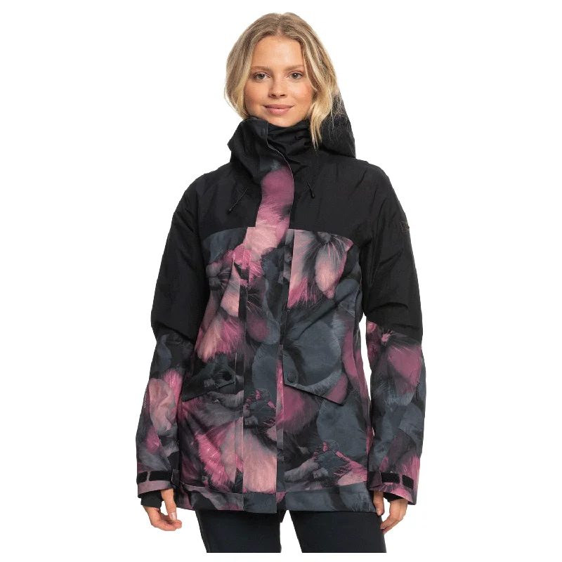 Men's Coats with Wind-Resistant FabricRoxy Women's Glade Printed Gore-tex Jacket 2024 True Black Pansy Pansy Men's Coats with Wind-Resistant FabricRoxy Women's Glade Printed Gore-tex Jacket 2024 True Black Pansy Pansy