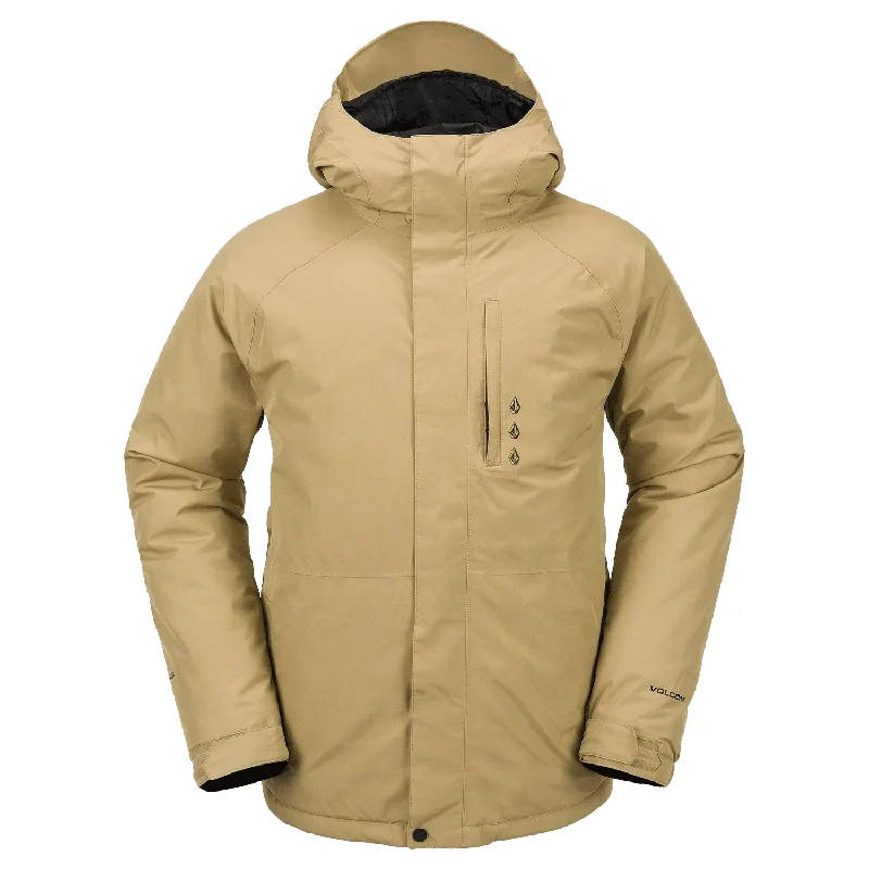 Men's Coats with Breathable FabricVolcom Men's Dua Gore-tex Jacket 2024 Dark Khaki