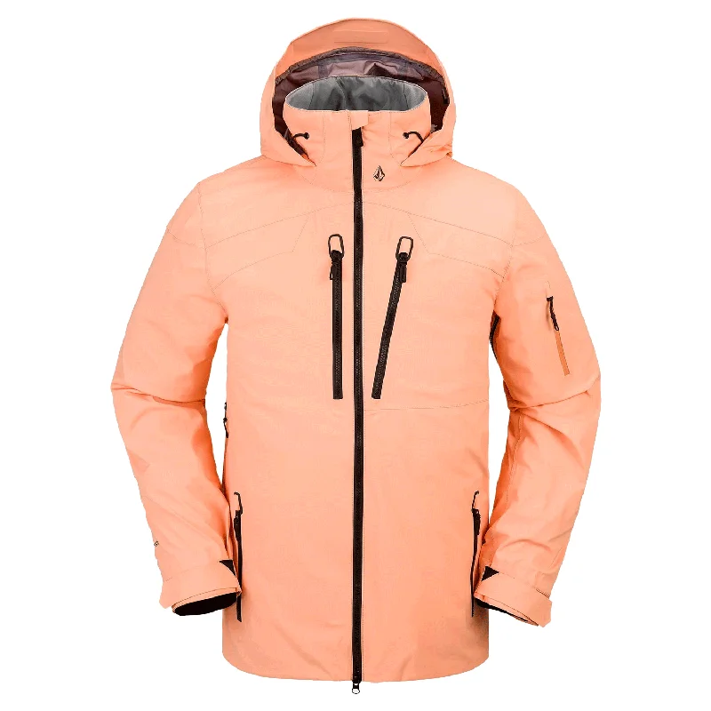 Men's Coats with Contrast StitchingVolcom Men's Guch Stretch Gore-tex Jacket 2024 Peach