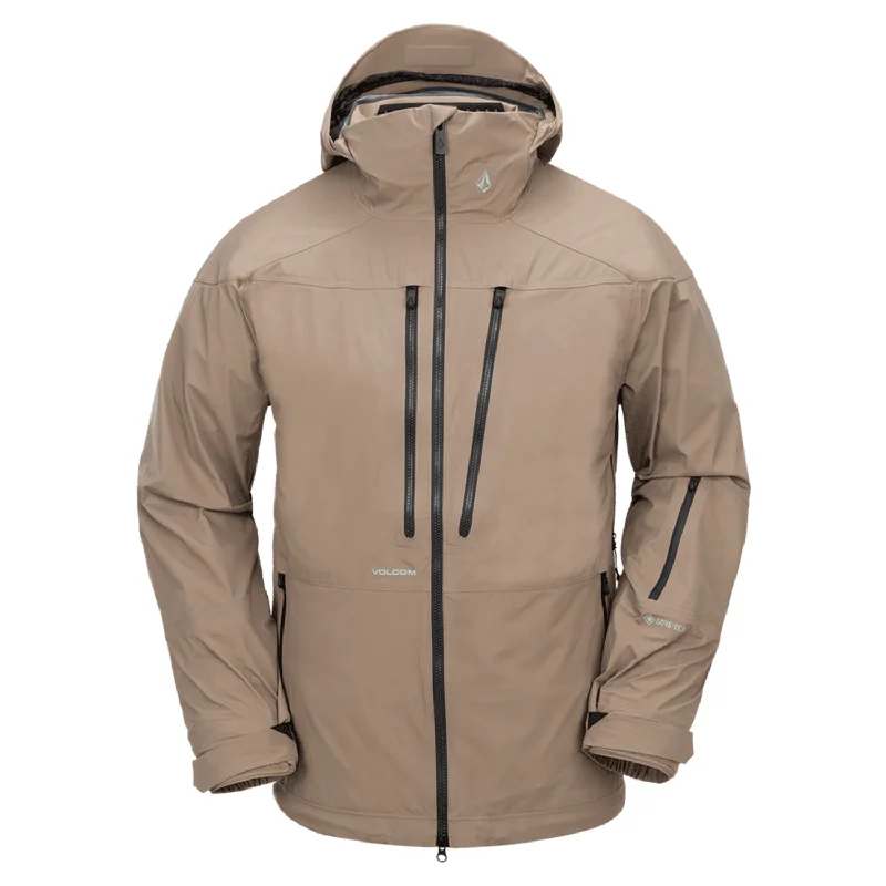 Men's Coats with Fur TrimVolcom Men's Guch Stretch Gore-tex Jacket 2025 Chestnut Brown